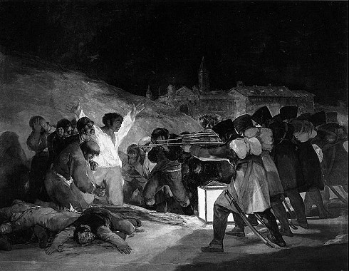 Das Gemälde El tres de Mayo / Die Erschießung der Aufständischen von Goya