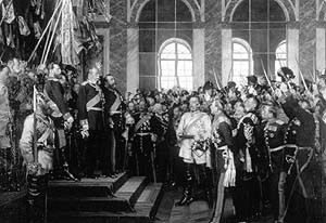 Deutsch-Französischer Krieg: Reichsgründung und Kaiserproklamation im Spiegelsaal von Versailles