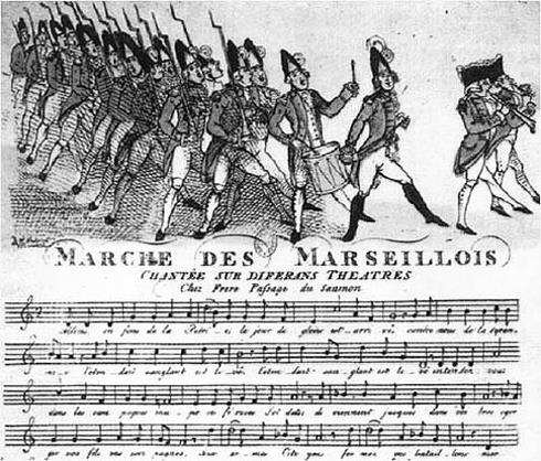 Noten der Marseillaise