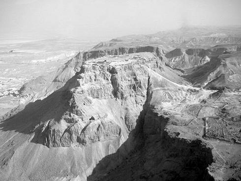 Die Überreste der jüdischen Festung Massada