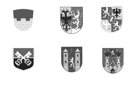 Die Wappen der Städte des Oberlausitzer Sechstädtebundes